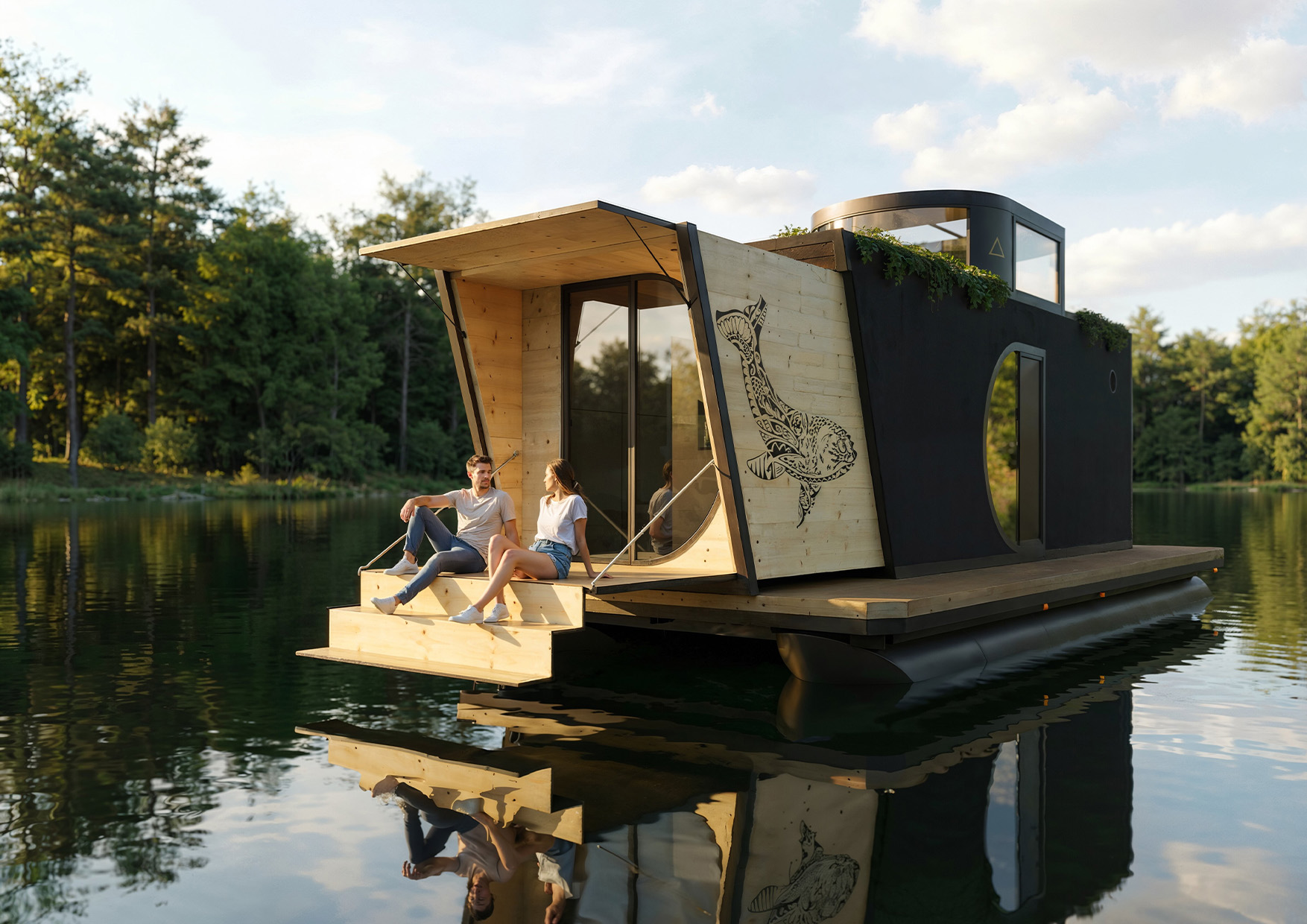 Black Whale Hausboot